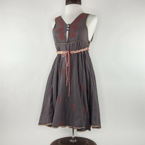 Free People Beaded Embllished Sequin Embroidered M - Picture 3 of 12